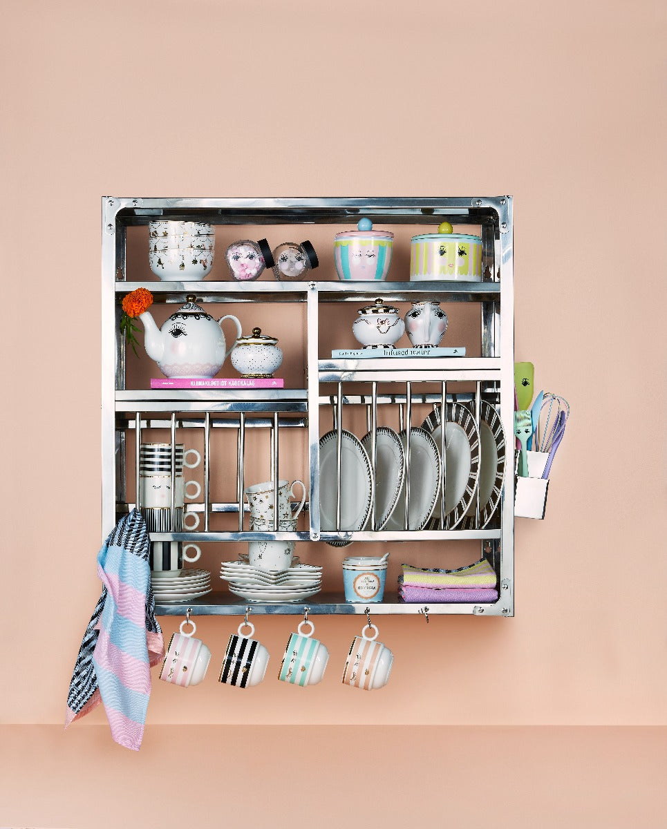 Miss Étoile Me dish klæde - Green/white/black/rose - Bahne